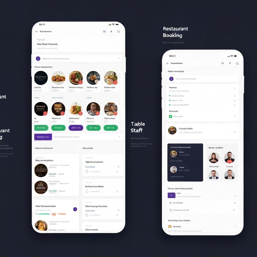 Mobile-friendly service booking interface for a service business